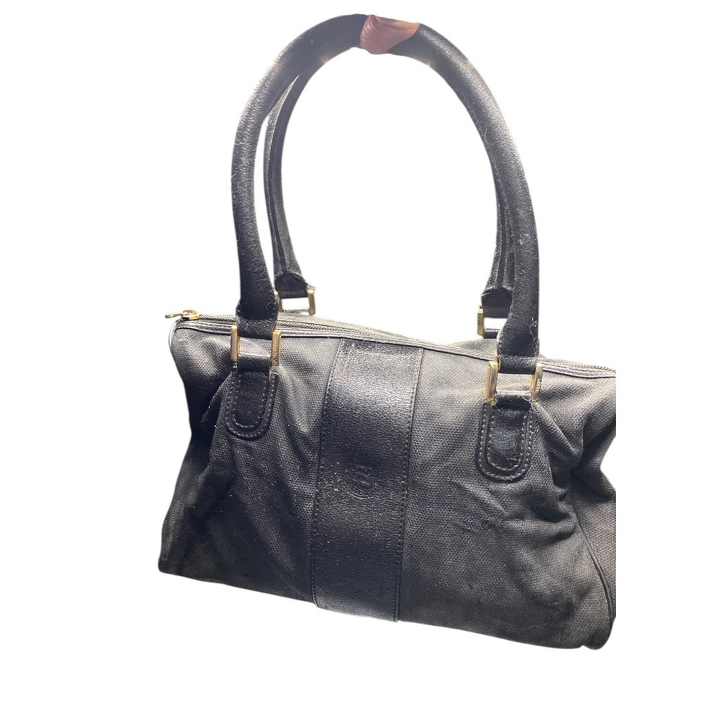 Fendi Black Vintage Satchel with Gold Accents - Picture 3 of 12